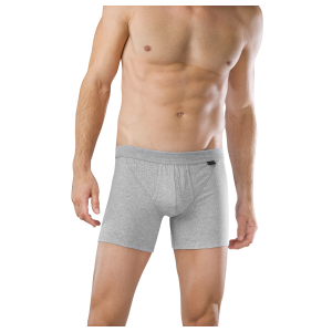 Short met opening 2-pack grau-mel.