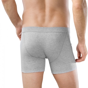 Short met opening 2-pack grau-mel.