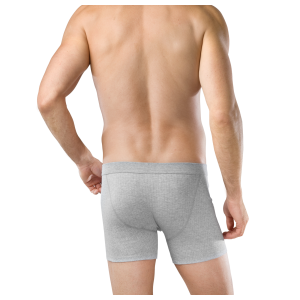 Short met opening 2-pack grau-mel.