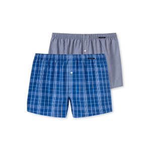 Schiesser Boxershort 2-pack royaalblauw