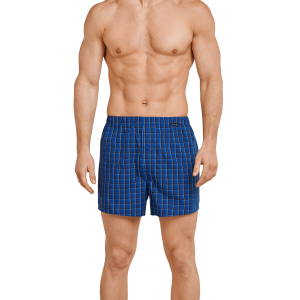 Schiesser boxershorts 2-pack royaalblauw