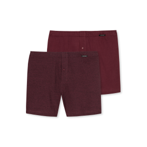 Boxershort los 2pack donkerrood