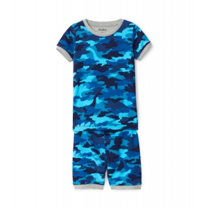 Hatley jongespyjama Dino Camo Bluejay