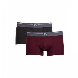 Heren boxershort 2-pack 077 duo anthrac