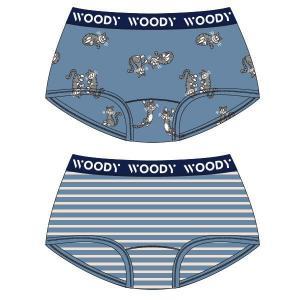 Meisjes short, 2-pack 024 duo blauw s