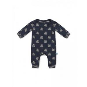 Baby jumpsuit long sleeve Navy + aop