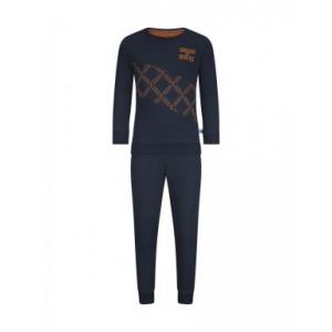 Boys lounge set Navy + aop