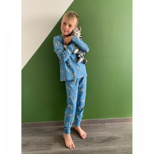 Jongenpyjama 983 blauw met k