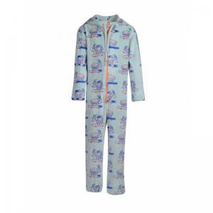 Meisjes onesie in velours 971 pastelgroen