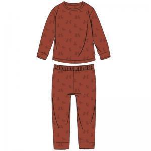 Babypyjama in terry 951 roest met g