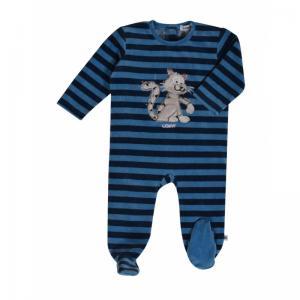 Romper in velours 958 donkerblauw