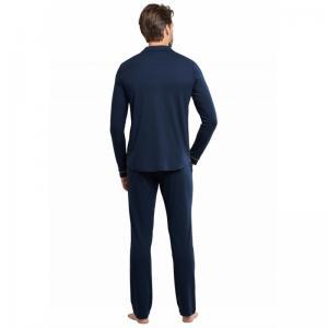 Herenpyjama Fine Interlock 803 donkerblauw