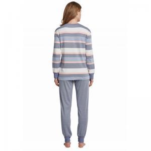 Damespyjama Sportive Stripes 800 blauw