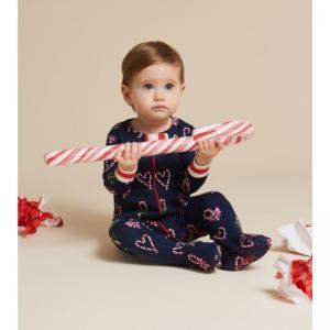 Candy Cane Hearts coverall solstice
