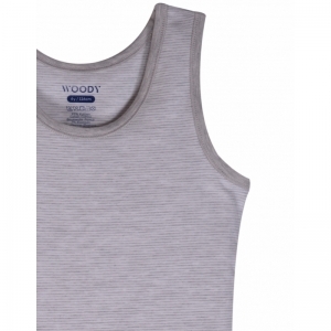 Woody onderhemd 905 grijs/wit g