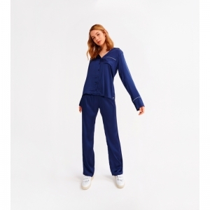 Dames pyjama 878 donkerblauw