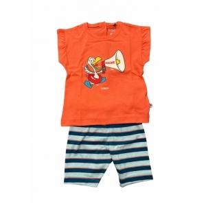 Meisjes babypyjama 555 koraalroze