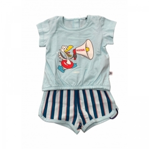 Meisjes babypyjama 807 lichtblauw