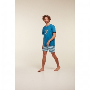 Herenpyjama 871 blauw