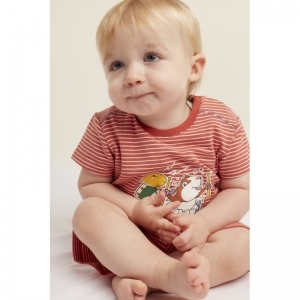 Unisex babypyjama 946 donkerrood-