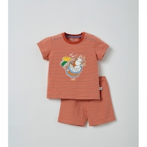 Unisex babypyjama 946 donkerrood-