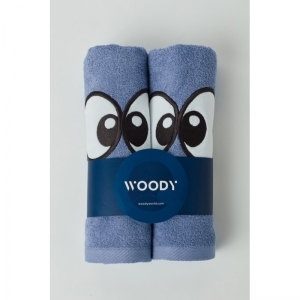 Set 2 handdoeken en washandjes 889 blauw