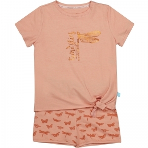 Girls Short Set Old pink melang