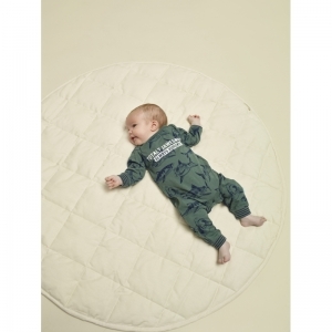 Boys Baby jumpsuit ls AOP green+navy