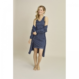 Women Slipdress navy+light sand