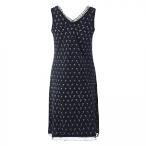 Women Slipdress navy+light sand