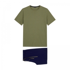 Short Sleepwear - Lauris I0XD Khaki prin