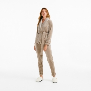 Dames homewear set 229 taupe