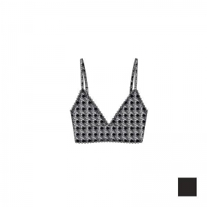 Bralette in kant 195 bijna zwart