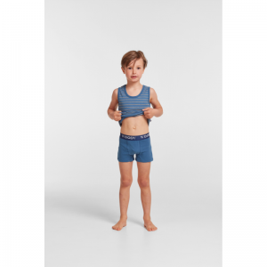 Jongens singlet 922 blauw-grijs