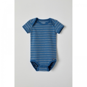 Body, korte mouw 922 blauw-grijs