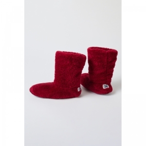 212-1-BOO-M Pantoffels 477 donker rood