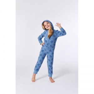 Unisex onesie in terry  930 blauw wasbe