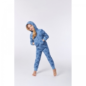 Unisex onesie in terry  930 blauw wasbe