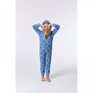 Unisex onesie in terry  930 blauw wasbe