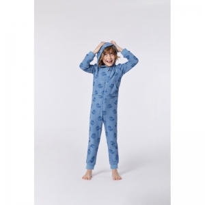 Unisex onesie in terry  930 blauw wasbe