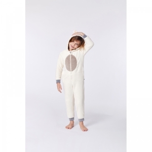 Unisex onesie in fleece 010 ijsbeer