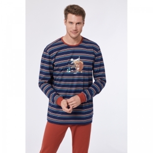 Herenpyjama, lange mouwen 901 multicolor