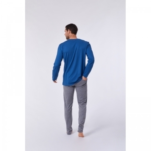 Herenpyjama 865 donkerblauw