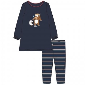 Baby-meisjespyjama 885 donkerblauw