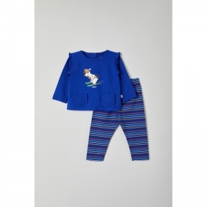 Baby-meisjespyjama 852 blauw