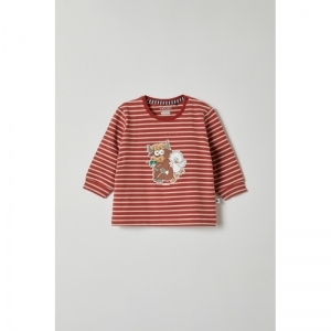 Baby jongenspyjama 915 rood-beige