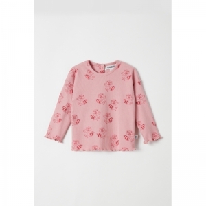 Baby meisjespyjama 956 roze wasbee