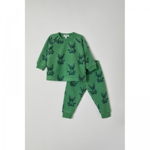 Baby pyjama, terry 919 groen hoogl