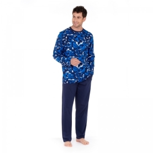 Long Sleepwear - Madrague P0RA Navy print