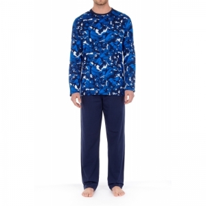 Long Sleepwear - Madrague P0RA Navy print